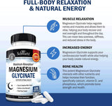 Suplemento de Magnesio Glicinato 500 mg para Sueño y Salud
