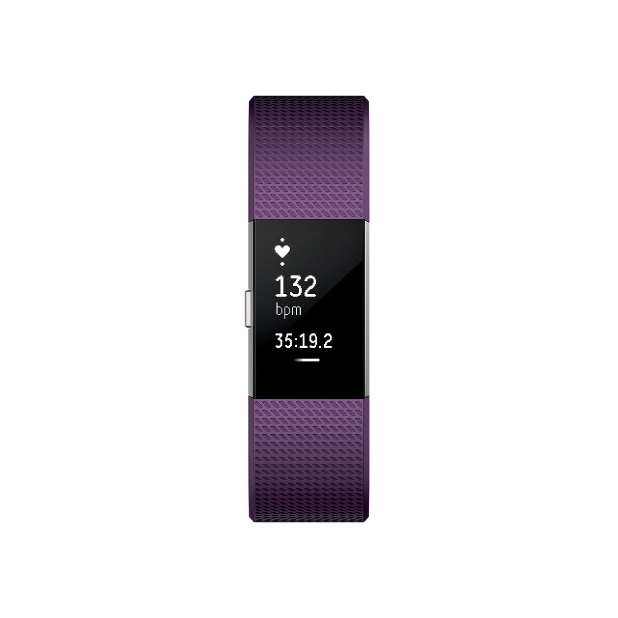 Pulsera Fitbit Charge 2 Heart Rate Fitness, ciruela, grande