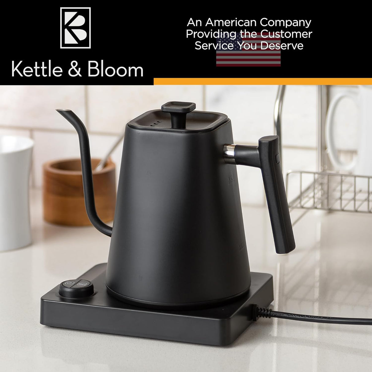 Kettle Gooseneck Kettle - KETTLE & BLOOM, Control de Temperatura
