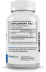 L-Lisina y Monolaurina 600mg 100 Cápsulas 1:1 Ratio