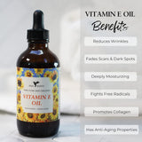 Aceite de Vitamina E Puro, Hidratante Multiuso para Piel