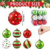Brillante adornos Bolas de Navidad 18pcs 2.4 Pulgadas