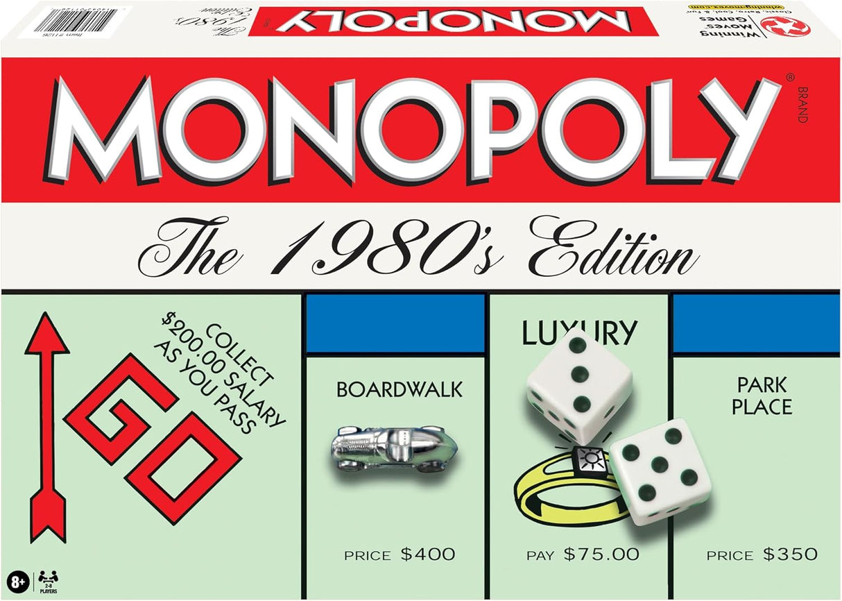 Monopoly Edición 1980, Winning Moves, Tokens Clásicos, Juego Familiar