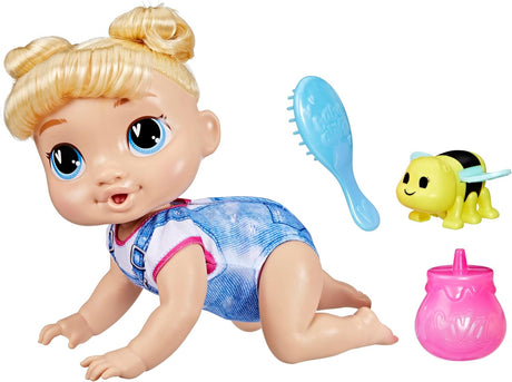 Muñeca bebé que gatea, Baby Alive, 10.75 pulgadas, Harper Hugs