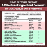 Suplementos con 13 vitaminas y hierbas Ácido fólico 90 und