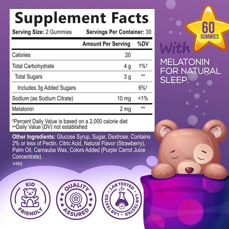 Gomitas apoyo para el sueño reparador natural para dormir