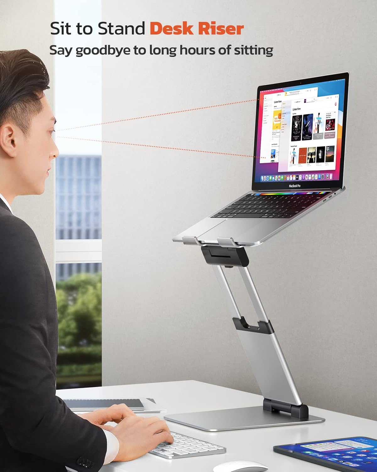 Soporte ergonómico para computadora portátil LS03 tounee