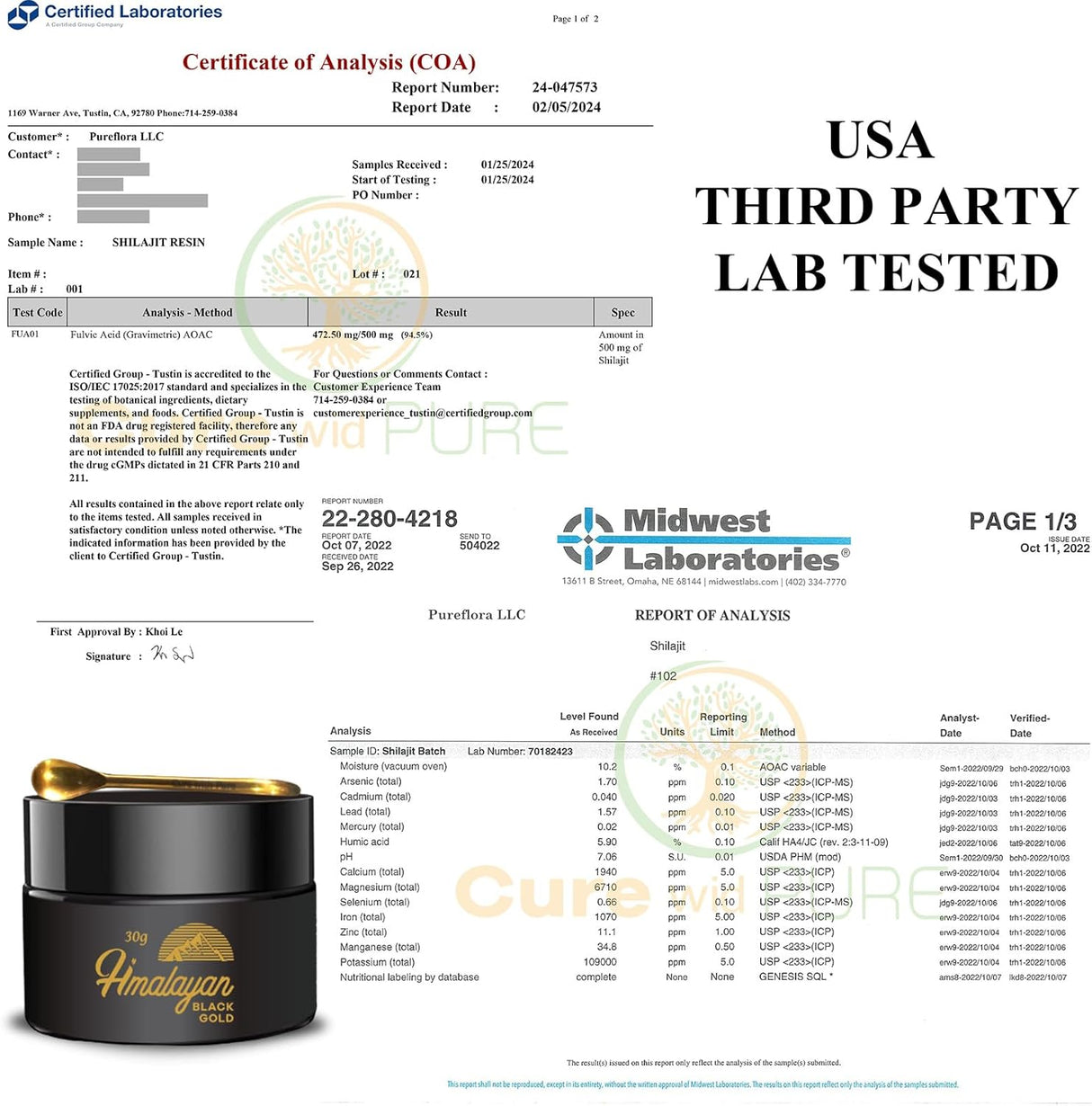 Suplemento Energía, Vitalidad Shilajit