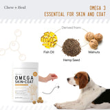 Vitaminas Aceite de salmón para masticar curar para perros