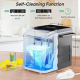 Máquina de Hielo DUMOS, portátil, 9 cubos en 6 min, 1.5 L