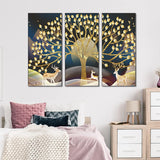 Stickers de Árbol Dorado, Arte de Pared para Decoración