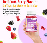 Suplemento Gomitas de extracto de azafrán  sin azúcar 100 mg