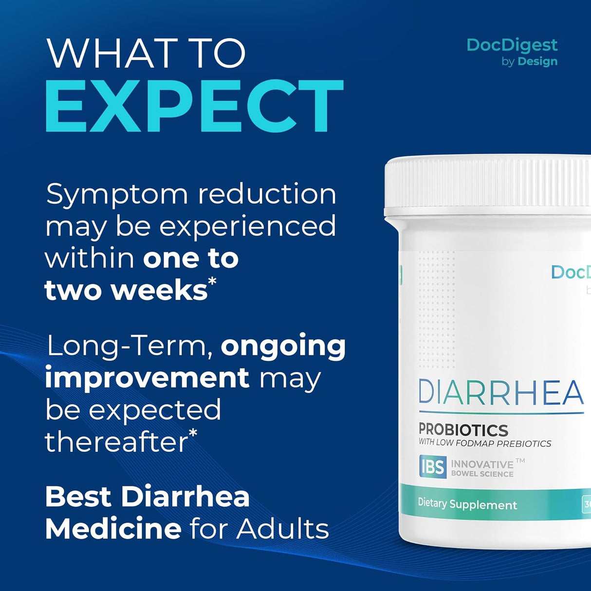 Probiótico anti-diarréa IBS, alivio y calma, fórmula clínica