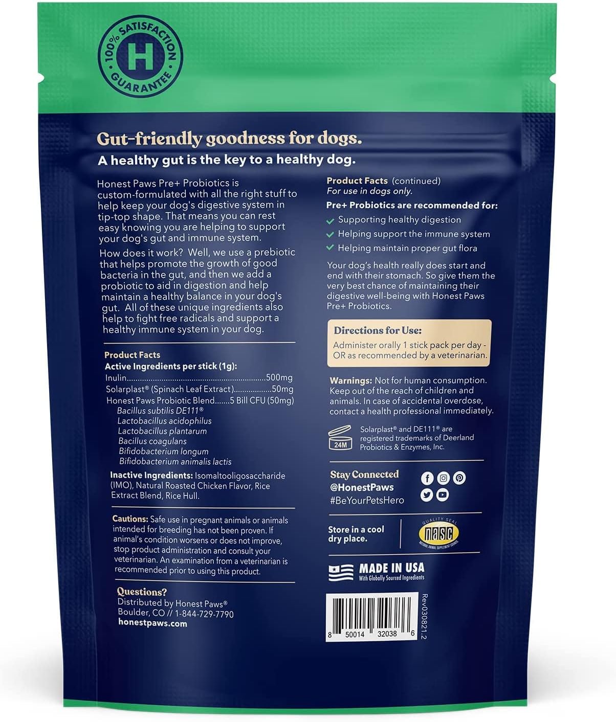 Vitaminas Probióticos para perros Polvo probiótico