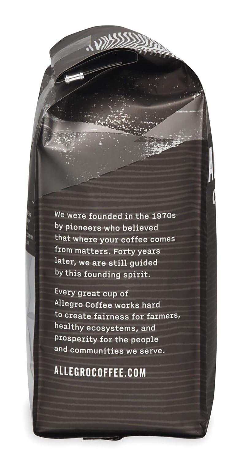 Café Molido Half Caff Allegro, Tostado Francés, 12 oz