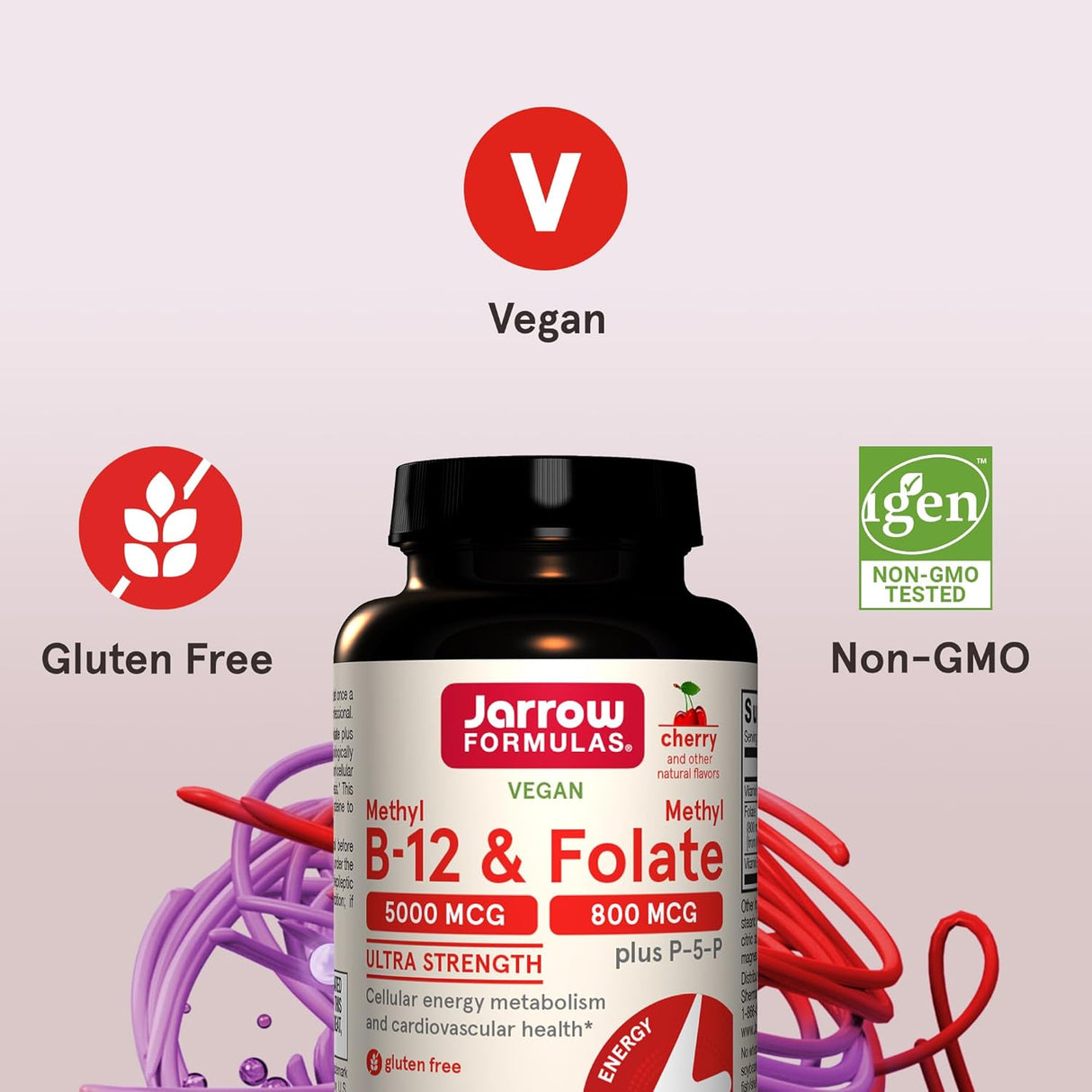Suplemento Methyl B-12 5000 mcg Jarrow Formulas, 60 tabletas