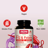 Suplemento Methyl B-12 5000 mcg Jarrow Formulas, 60 tabletas