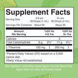 Suplemento líquidas de 200 mg L-teanina glicerina orgánica