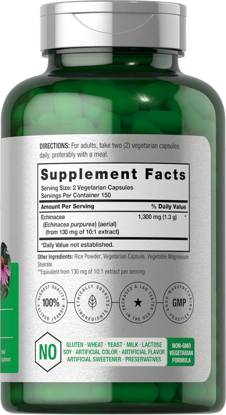 Horbaach Cápsulas de extracto de equinácea 1300 mg 00 und