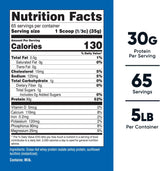 Proteína de Suero Isolada Nutricost 5LBS - Sin rBGH, No GMO