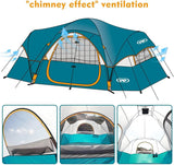 Tienda UNP Carpa Familiar 10 Personas, Doble Capa, Impermeable