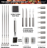Set de Accesorios BBQ 28pc ROMANTICIST - Acero Inoxidable