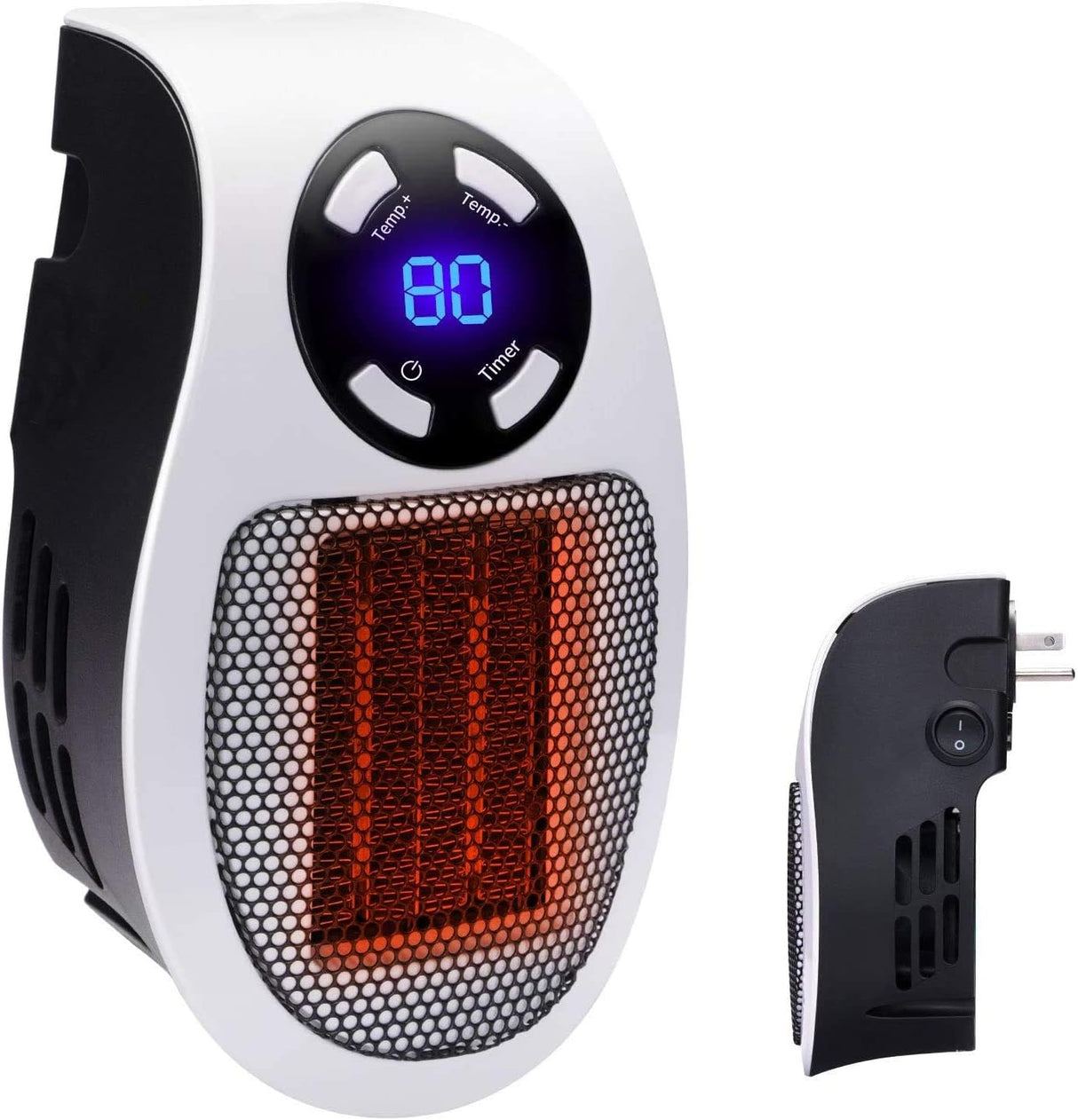 Calentador de espacio de 350 W, toma de pared calentador