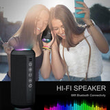 Parlante Bluetooth 5.3 inalámbrico impermeable IPX7 con RGB