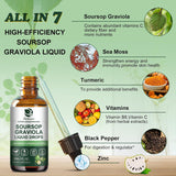 Soursop Extracto Líquido + Sea Moss 2 Meses 1oz