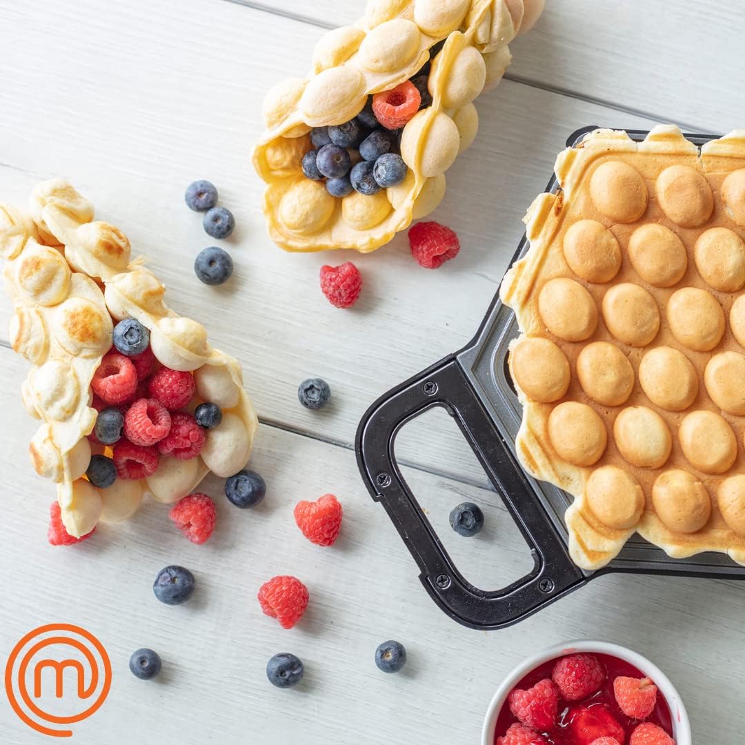Máquina de Waffles Bubble MasterChef - Antiadherente, Rápida