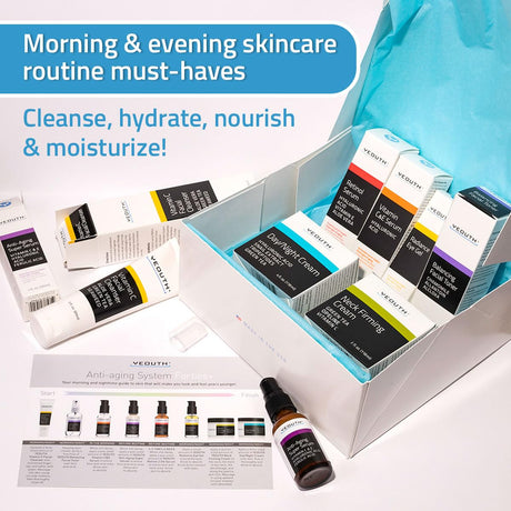 kit de cuidado facial con ácido hialurónico Yeouth