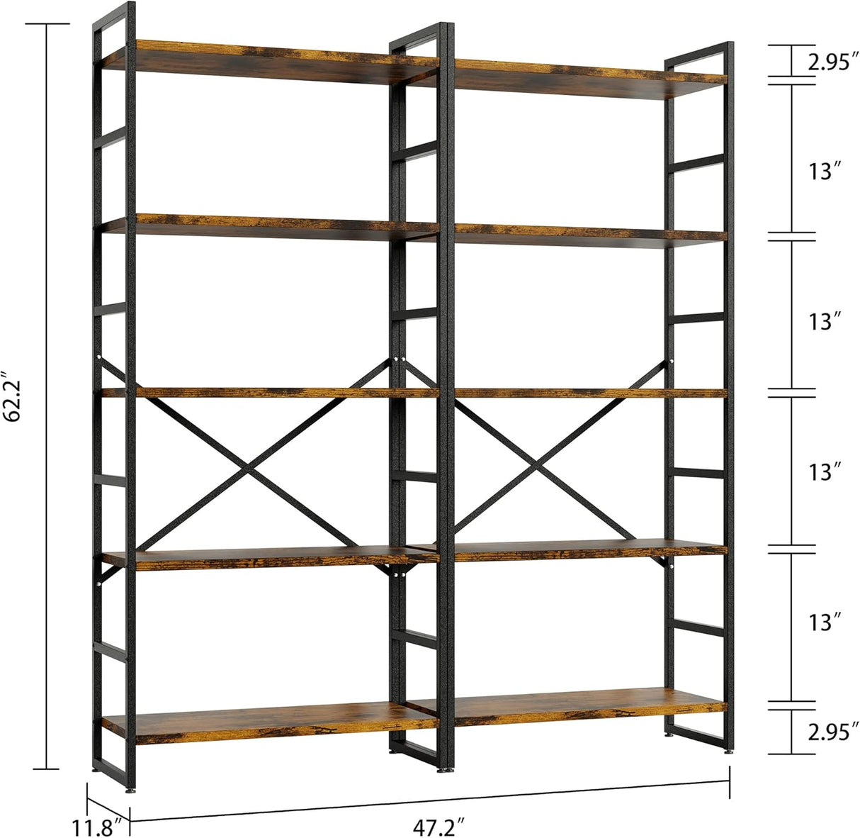 Estantería 5 Niveles Shintenchi, Industrial, Moderna, Clásica