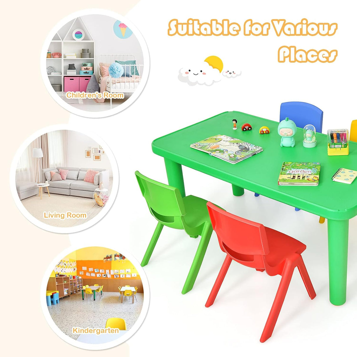 Juego de actividades de plástico para aprender y jugar