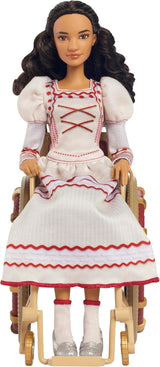 Muñeca Wicked Nessarose de Mattel, con accesorios y silla de ruedas