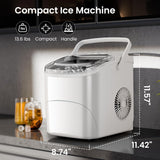 Máquina de Hielo Portátil AGLUCKY, 26.5Lbs/24H, 2 Tamaños