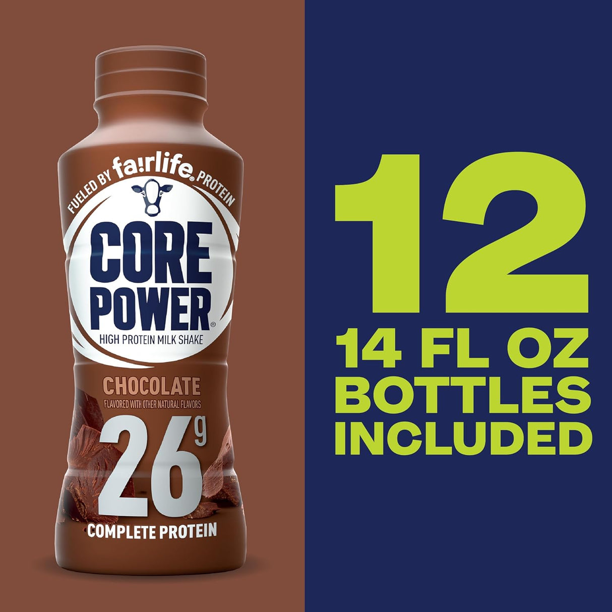Batido de Proteína Core Power, 26g, 14oz, Paquete de 12