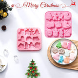 Molde de Silicona Navideño 3 Pack, Ideal para Chocolates y Jabon