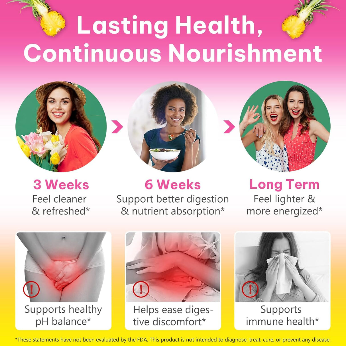 Her Juicy Feminine Probióticos Gummies para Mujeres, 60 unidades
