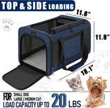Transportín Suave para Mascotas - Gran Capacidad - Modelo Navy