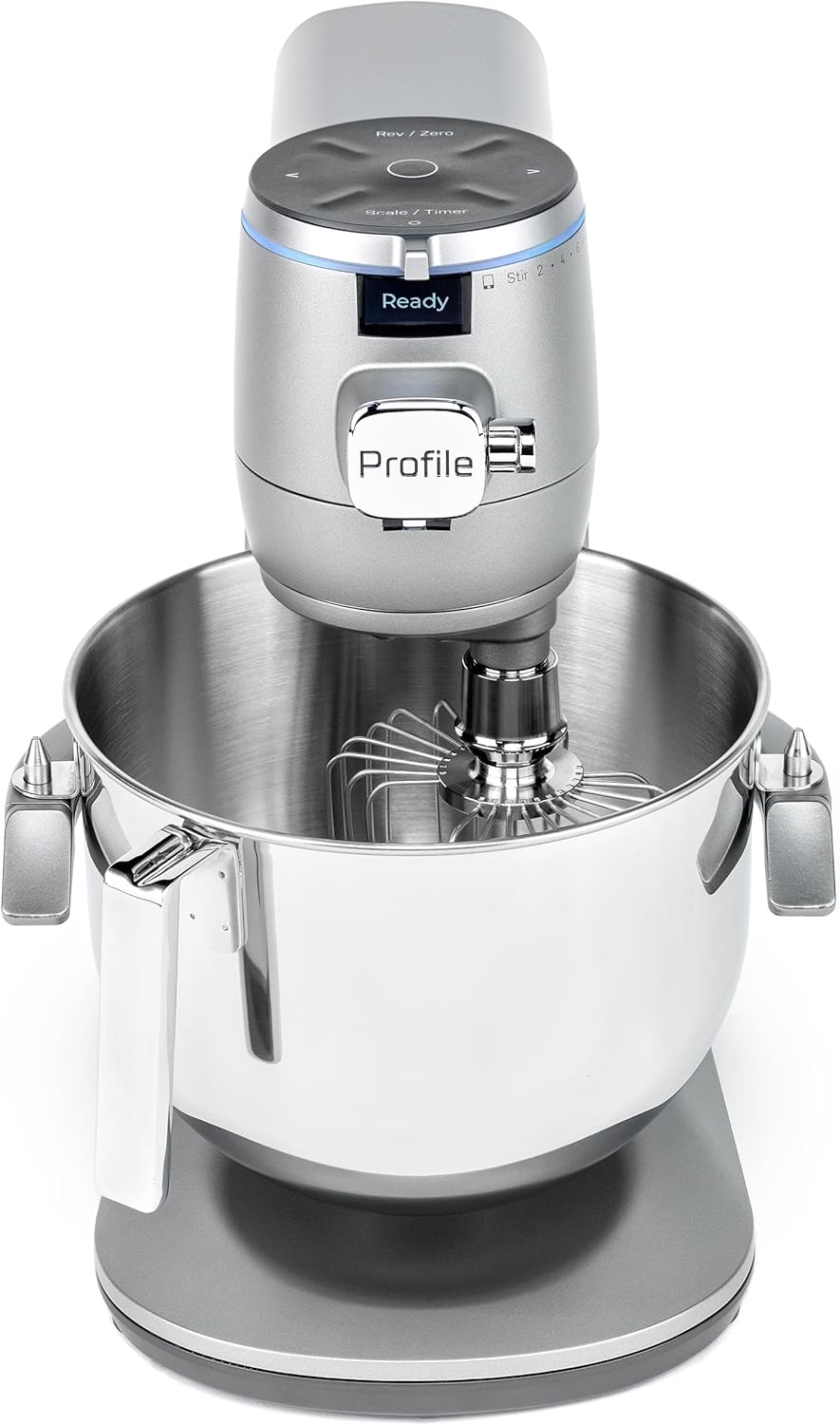 Batidora de pie inteligente GE Profile, 7qt, 11 velocidades, 11 accesorios