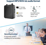 Amplificador de Voz Portátil 30W, Bluetooth, 2800mAh, Micrófono