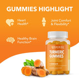 Gomitas de cúrcuma y jengibre para salud articular - Modelo Melocotón