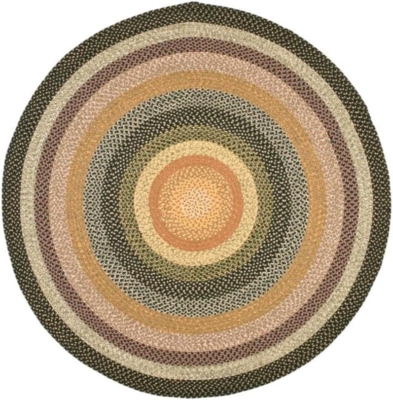 Alfombra redonda tejida reversible 9' modelo BRD308A