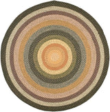 Alfombra redonda tejida reversible 9' modelo BRD308A