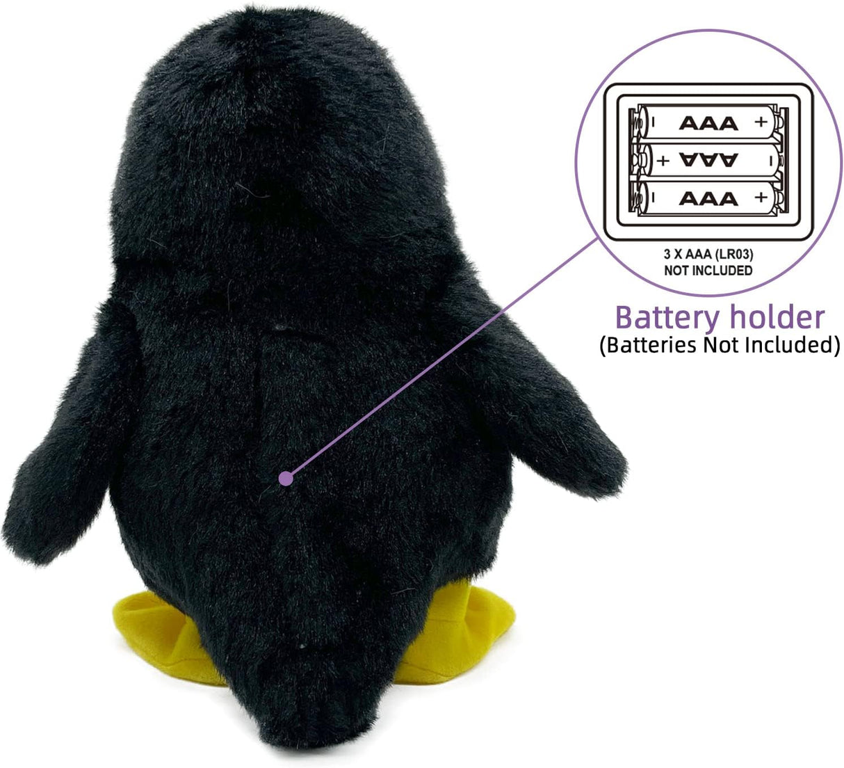 Peluche Pingüino Repetidor YH YUHUNG, Voz Clara, Juguete