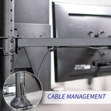 Soporte de escritorio para 4 monitores VIVO, ajustable, STAND-V104A