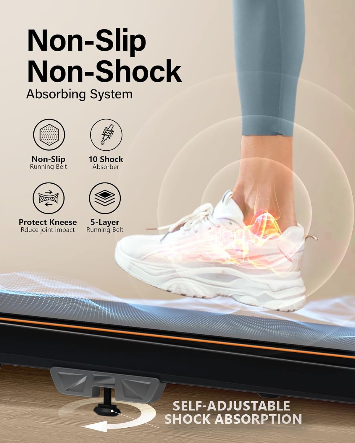 Caminadora Walking Pad 4 en 1, Plegable, 265lbs, 2.5HP