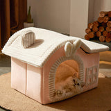 Casa para Gatos Jiupety, con chimenea, espacio interior amplio