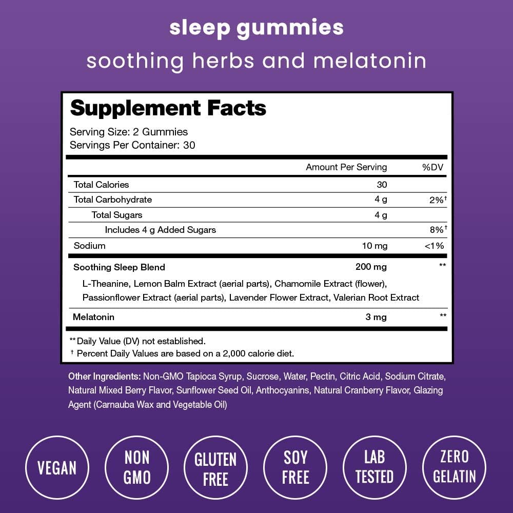 NutraChamps Gomitas para dormir para adultos y niños