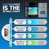 Suplemento NAD+ 1000mg - Energía, Reparación, 60 Cápsulas